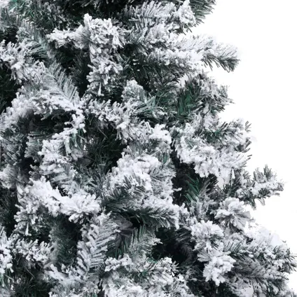 vidaXL Kunstkerstboom met sneeuw 180 cm groen 4