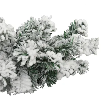 vidaXL Kerstslinger met sneeuw 20 m PVC groen 4