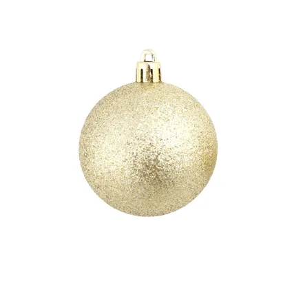 vidaXL 100-delige Kerstballenset 3/4/6 cm goudkleurig 7
