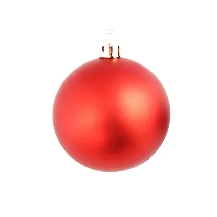 vidaXL 100-delige Kerstballenset 3/4/6 cm rood 5