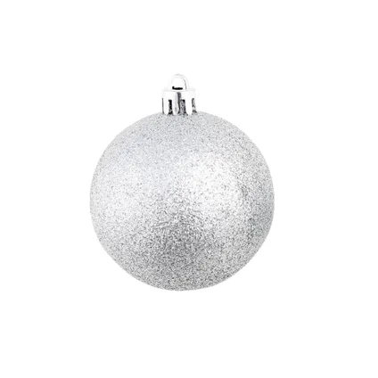 vidaXL 100-delige Kerstballenset 3/4/6 cm zilverkleurig 5