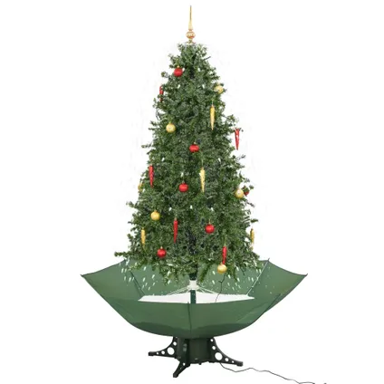 praxis.nl | VidaXL kerstboom sneeuwend met paraplubasis 190 cm groen
