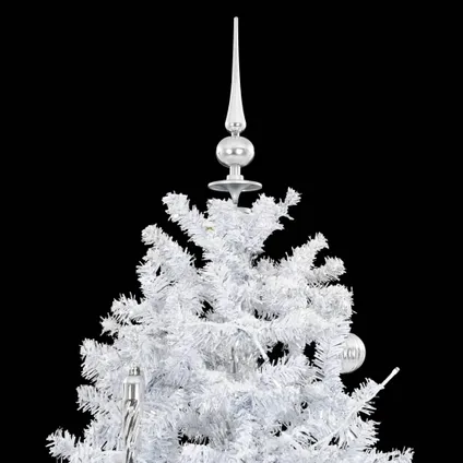 vidaXL Kerstboom sneeuwend met paraplubasis 190 cm wit 5