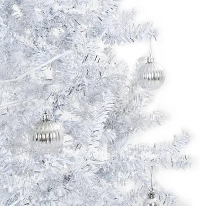 vidaXL Kerstboom sneeuwend met paraplubasis 190 cm wit 6