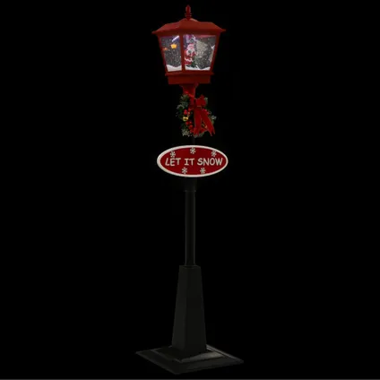 vidaXL Lampadaire de Noël avec Père Noël 180 cm LED 6