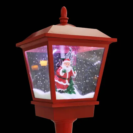 vidaXL Lampadaire de Noël avec Père Noël 180 cm LED 8