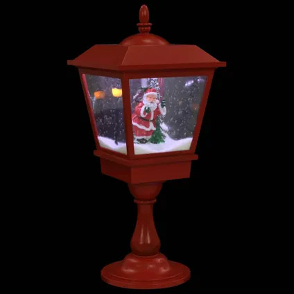 vidaXL Lampe de piédestal de Noël avec Père Noël 64 cm LED 4