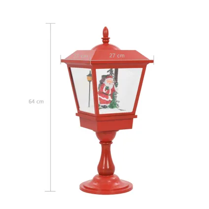 vidaXL Lampe de piédestal de Noël avec Père Noël 64 cm LED 9