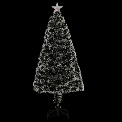 vidaXL Kerstboom met LED en standaard 120 cm glasvezel 4