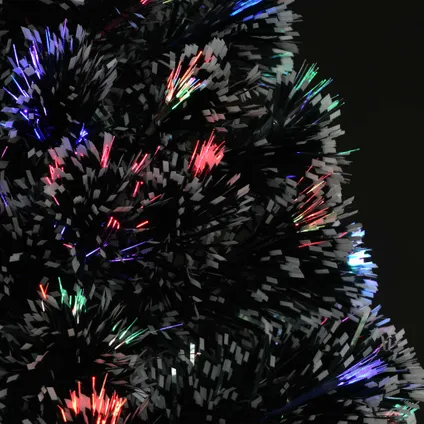 vidaXL Kerstboom met LED en standaard 120 cm glasvezel 5