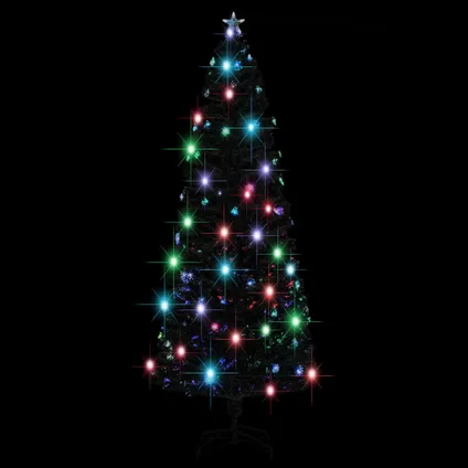 vidaXL Kerstboom met LED en standaard 240 cm glasvezel 2