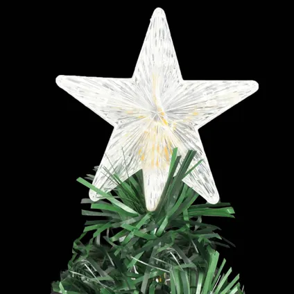 vidaXL Kerstboom met LED en standaard 120 cm glasvezel 6
