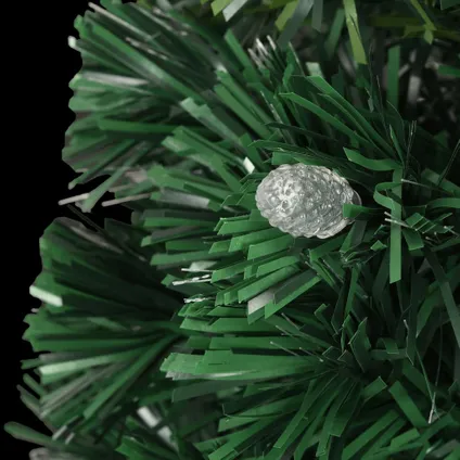 vidaXL Kerstboom met LED en standaard 120 cm glasvezel 7