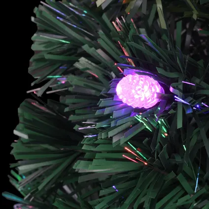 vidaXL Kerstboom met LED en standaard 120 cm glasvezel 8