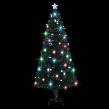 vidaXL Kerstboom met LED en standaard 180 cm glasvezel 5
