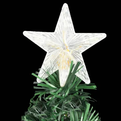 vidaXL Kerstboom met LED en standaard 180 cm glasvezel 6