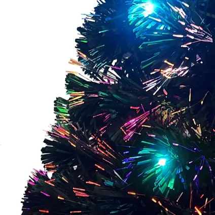 vidaXL Kerstboom met LED en standaard 180 cm glasvezel 9