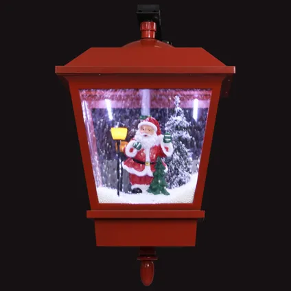vidaXL Kerstwandlamp met LED-lampjes en kerstman 40x27x45 cm rood 7
