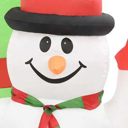 vidaXL Arche gonflable avec Père Noël et bonhomme de neige LED 7
