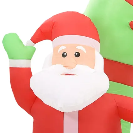vidaXL Arche gonflable avec Père Noël et bonhomme de neige LED 8
