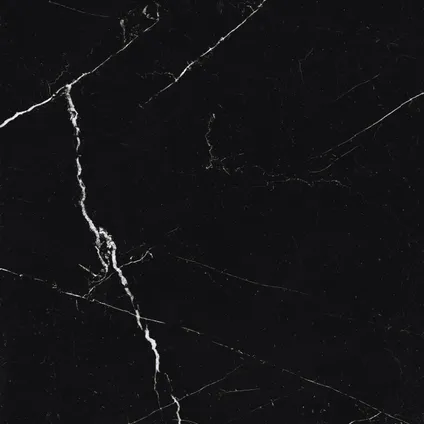 Wand- en vloertegel Sol Marmore Marquinia - Keramiek - Zwart - 60x60cm - Pakket inhoud 1,08m²
