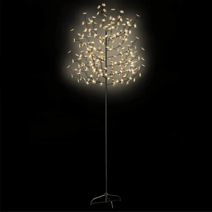 vidaXL Kerstboom 220 LED's warmwit licht kersenbloesem 220 cm 4