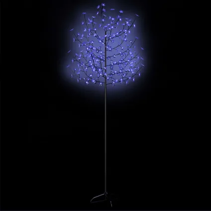 VidaXL kerstboom 220 LED lampjes blauw licht kersenbloesem 220cm  3