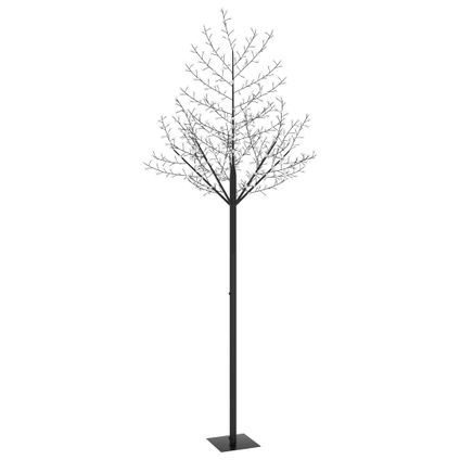 vidaXL Sapin de Noël 600 LED blanc chaud Cerisier en fleurs 300