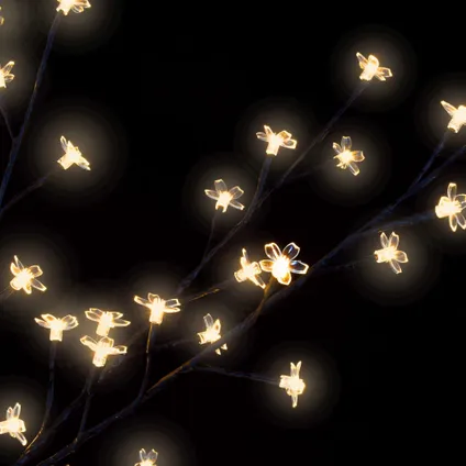vidaXL Kerstboom 600 LED's warmwit licht kersenbloesem 300 cm 6
