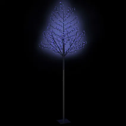 vidaXL Kerstboom 600 LED's blauw licht kersenbloesem 300 cm 4