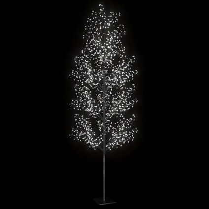 vidaXL Kerstboom 1200 LED's koudwit licht kersenbloesem 400 cm 4