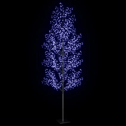 vidaXL Sapin de Noël 1200 LED bleu Cerisier en fleurs 400 cm 4