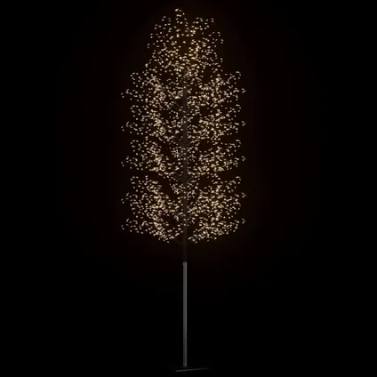 vidaXL Kerstboom 2000 LED's warmwit licht kersenbloesem 500 cm 4