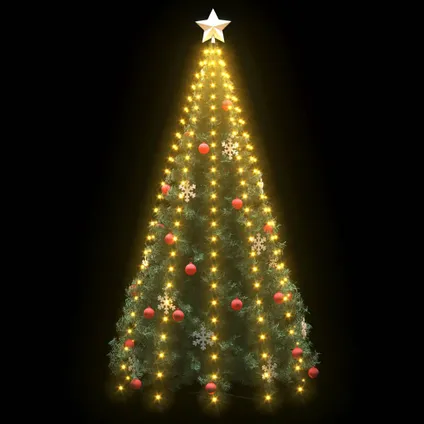 VidaXL kerstboom netverlichting met 250 LED lampjes IP44 250cm  2