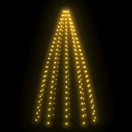 VidaXL kerstboom netverlichting met 250 LED lampjes IP44 250cm  3