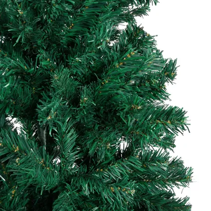 vidaXL Kunstkerstboom met dikke takken 150 cm PVC groen 4