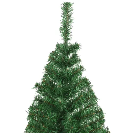 vidaXL Kunstkerstboom met dikke takken 180 cm PVC groen 3