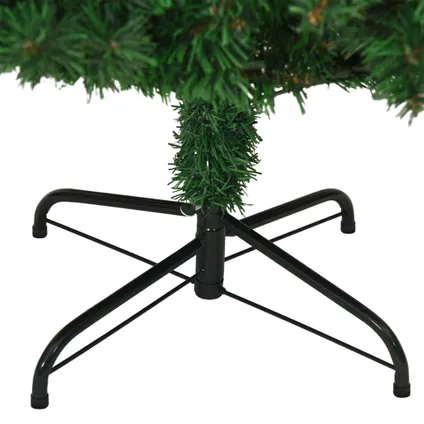 vidaXL Kunstkerstboom met dikke takken 180 cm PVC groen 5