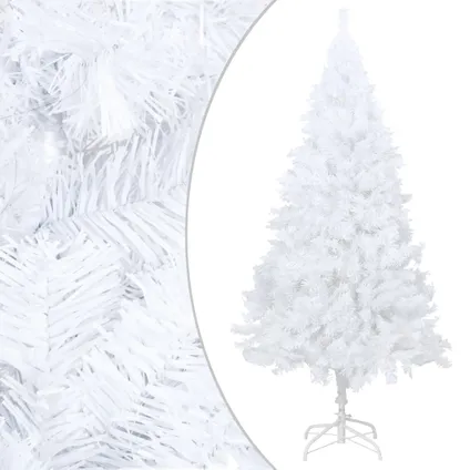 vidaXL Kunstkerstboom met dikke takken 180 cm PVC wit