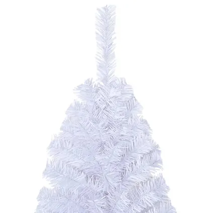 vidaXL Kunstkerstboom met dikke takken 240 cm PVC wit 3