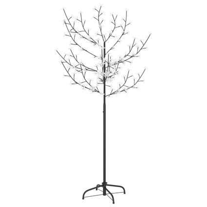 vidaXL Sapin de Noël 120 LED blanc chaud Cerisier en fleurs 150