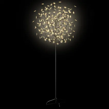 vidaXL Kerstboom 200 LED's warmwit licht kersenbloesem 180 cm 4