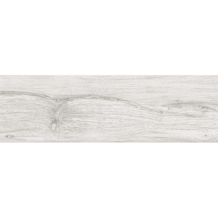 Cersanit tegel Alpinewood wit mat 18,5x60cm 1m²