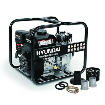 Hyundai waterpomp benzine 208cc/7pk met hogedrukfunctie zwart
