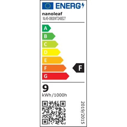 Nanoleaf Essentials slimme lichtbron A19 wit E27 10