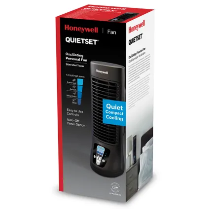 Honeywell torenventilator QuietSet Slim Mini HTF210BE zwart
 3