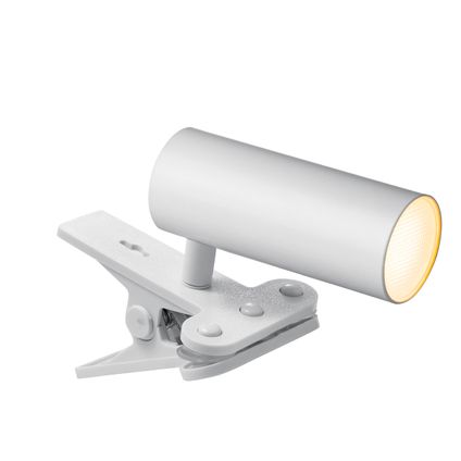 Lampe à poser Home Sweet Home LED Clips tube blanc 4,5W
