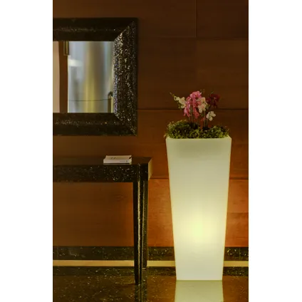 NewGarden verlichte bloembak Melisa 40 wit licht 3