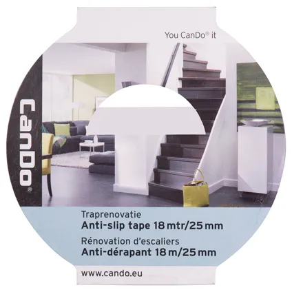 CanDo anti-slip tape zelfklevend 25mm 18m 4