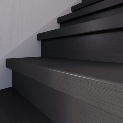 CanDo Renovation d'escalier contre marche chêne noir 130x38cm